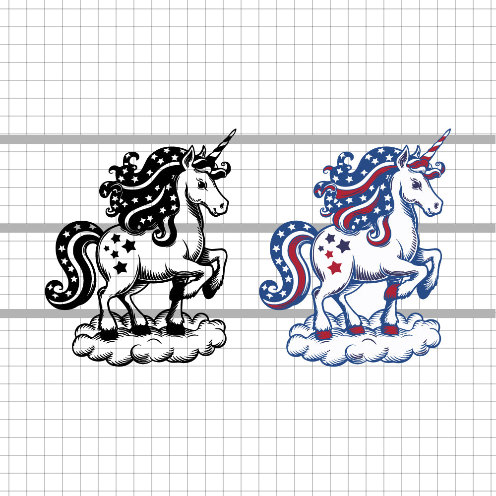 Patriotic Unicorn Svg, Red White Blue Unicorn Svg, American Flag Svg, Independence Day Svg, USA Unicorn svg, Americorn PNG, American Unicorn Design, 4th of July Shirt, Patriotic Unicorn Png - svgcosmos