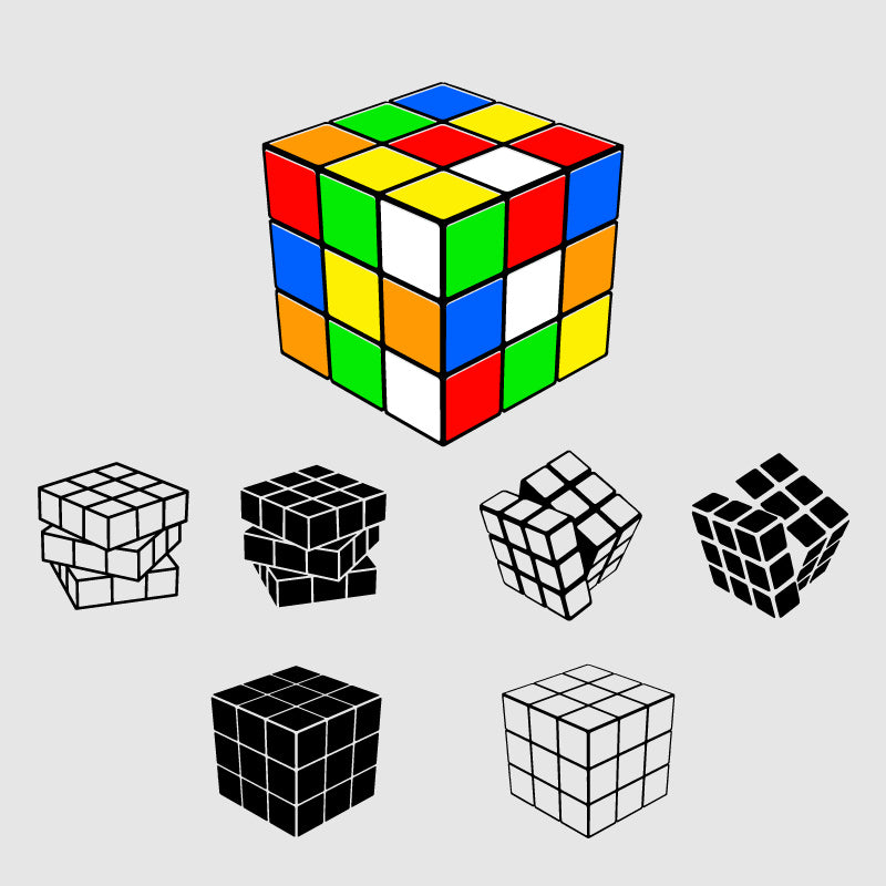 3x3 Cube Logo 1,200+ Rubiks Cube Stock Illustrations, Royalty Free