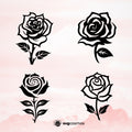 Rose SVG, Rose PNG, Rose clipart, single rose svg, Simple Rose SVG , Rose  vector, Rose cricut, Rose logo cut file, flower svg - svgcosmos