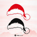 Santa Hat SVG, Santa Hat PNG, Santa Hat clipart, Santa Hat silhouette, Santa Hat vector, Santa Hat cricut, Santa Hat cut file, christmas svg, santa claus png, christmas png - svgcosmos