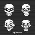 Skull SVG, Skull PNG, Skull clipart, Skull silhouette, Skull vector, Skull cricut, Skull cut file, cute skull svg, cute skull png, funny skull svg- svgcosmos