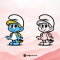 The Smurfs, The Smurfs cricut, Smurfette svg, Smurfette vector, Smurfette clipart - svgcosmos