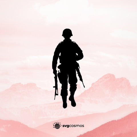 Soldier svg, Soldier png, Soldier silhouette, Soldier clipart, Soldier vector, Soldier cricut, Soldier svg files for cricut, Soldier cut file, Military svg, Army svg - svgcosmos