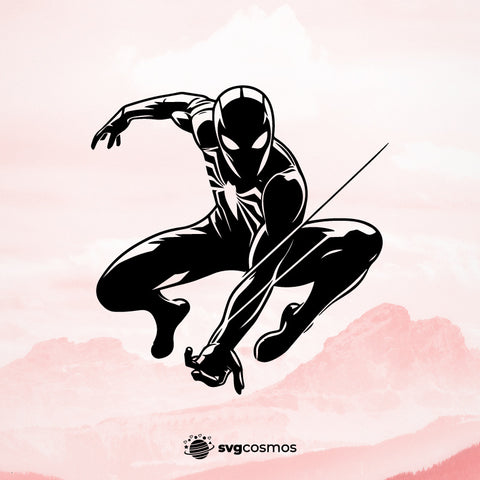 Spiderman SVG, Spiderman PNG, Spiderman clipart, Spiderman silhouette, Spiderman vector, Spiderman cricut, Spiderman cut file, Spiderman png, cute Spiderman svg, Spiderman web svg- svgcosmos