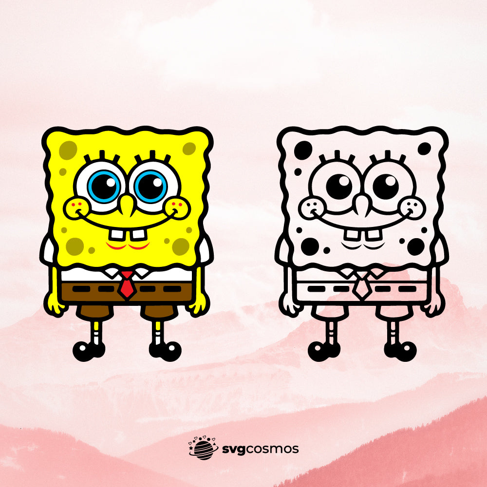 SpongeBob SVG, SpongeBob PNG, SpongeBob clipart, SpongeBob silhouette, SpongeBob vector, SpongeBob cricut, SpongeBob cut file, SpongeBob png, cute SpongeBob svg, Sponge Bob svg- svgcosmos