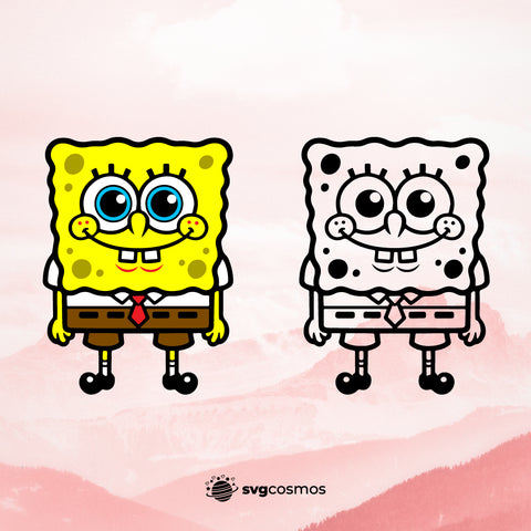 SpongeBob SVG, SpongeBob PNG, SpongeBob clipart, SpongeBob silhouette, SpongeBob vector, SpongeBob cricut, SpongeBob cut file, SpongeBob png, cute SpongeBob svg, Sponge Bob svg- svgcosmos