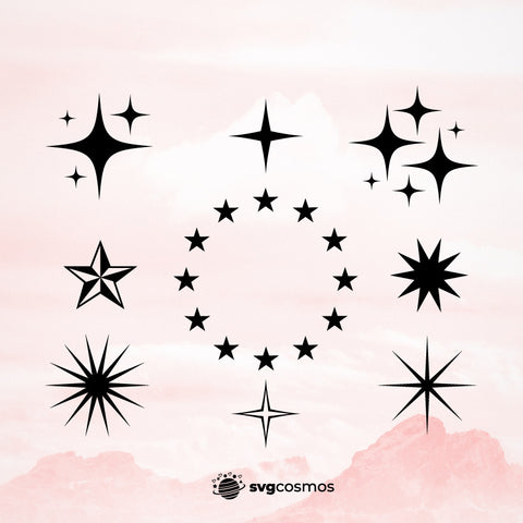 Stars svg, Star Svg Bundle, star cricut, star vector, star cut file, star dxf - svgcosmos