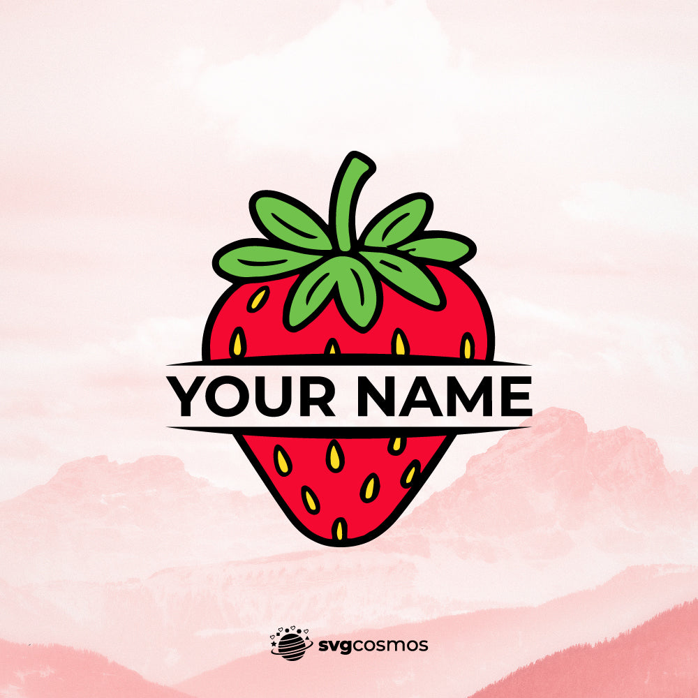 Strawberry svg, Strawberry split cricut, Strawberry split png, Strawberry png, Strawberry monogram svg, Strawberry monogram cricut, Strawberry silhouette, Strawberry clipart, Strawberry vector, Strawberry cricut, Strawberry svg files for cricut, Strawberry cut file, Fruit svg - svgcosmos