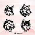 Wolf SVG, Wolf PNG, Wolf clipart, single Wolf svg, Simple Wolf SVG , Wolf  vector, Wolf cricut, Wolf logo cut file, wolf head svg, wolf head png, wolf head cricut, angry wolf svg - svgcosmos