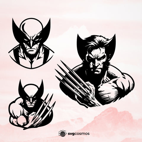 Wolverine vector svg cricut bundle