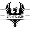 Phoenix split monogram SVG cut file for Cricut and laser engraving – SvgCosmos