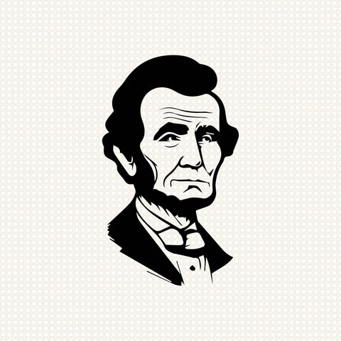 Abraham Lincoln svg, Abraham Lincoln silhouette - svgcosmos