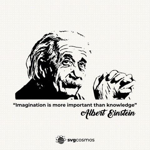 Albert Einstein svg silhouette - svgcosmos