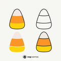 Candy Corn svg clipart - svgcosmos