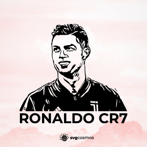 Cristiano Ronaldo svg, CR7 svg, ronaldo cricut, ronaldo silhouette - svgcosmos