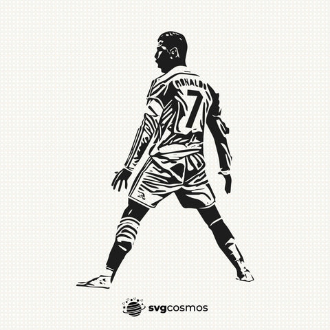 Cristiano Ronaldo Silhouette SVG - svgcosmos