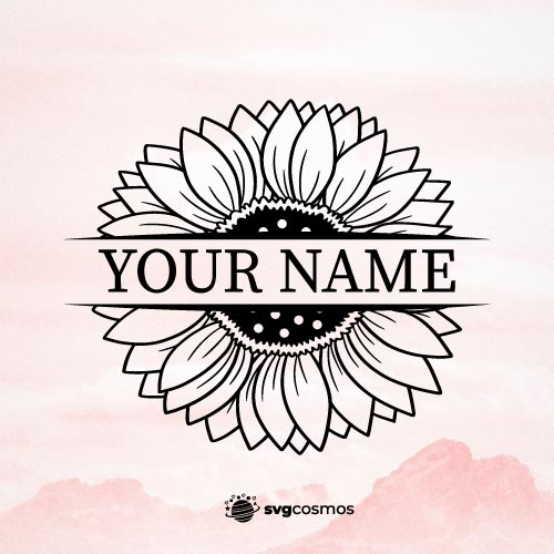 Custom Split Sunflower svg, sunflower cricut - svgcosmos