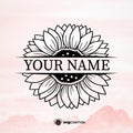 Custom Split Sunflower svg, sunflower cricut - svgcosmos
