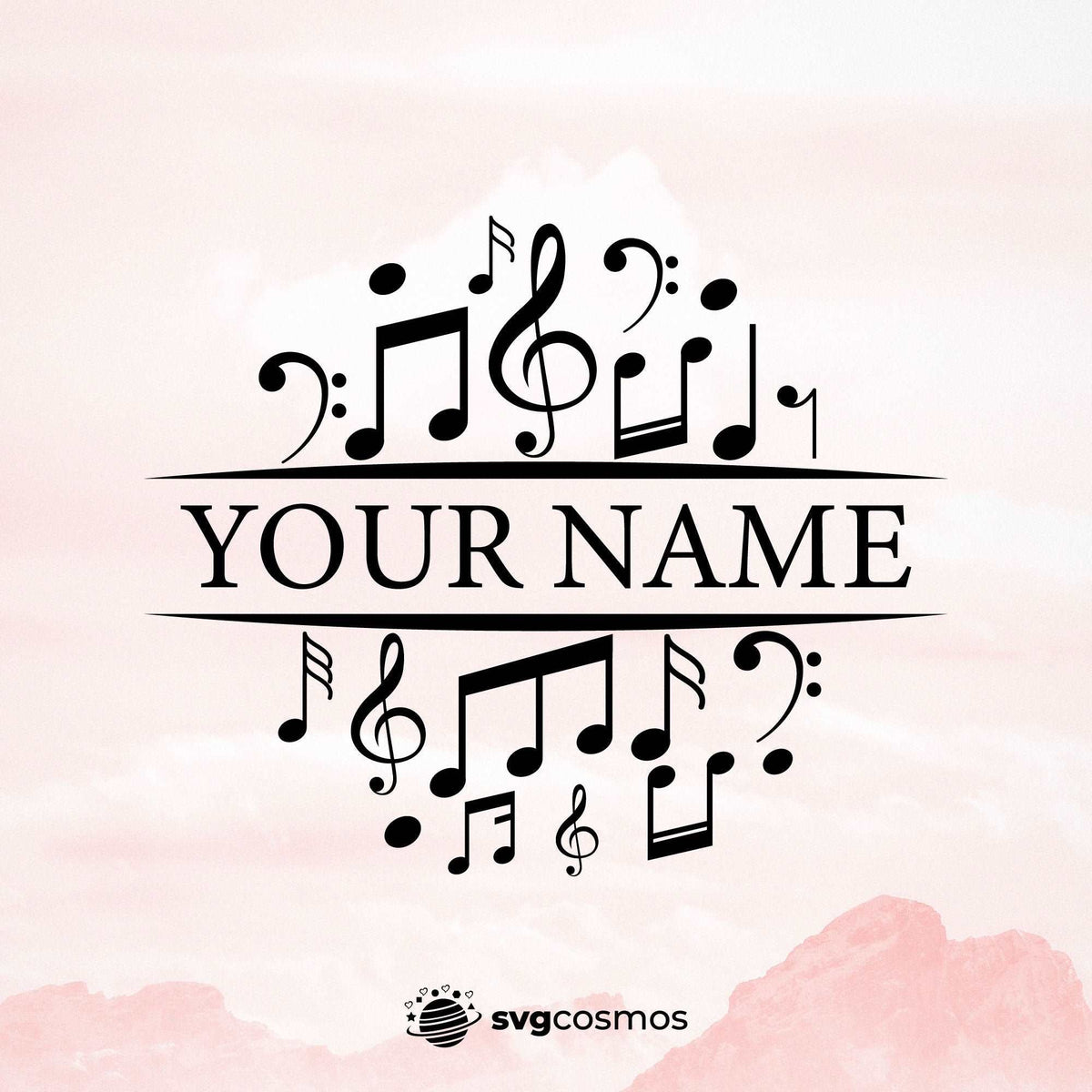 Custom music notes split svg – svgcosmos