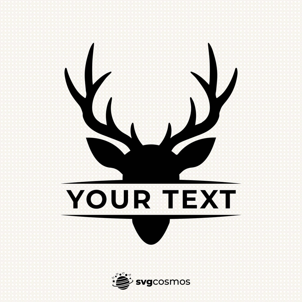 Deer Split Monogram svg, clipart - svgcosmos