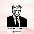 Donald Trump svg, silhouette - svgcosmos
