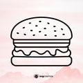 Hamburger svg clipart cricut - svgcosmos