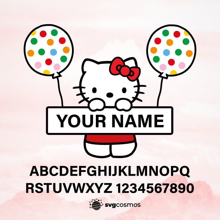 Kawaii Hello Kitty Svg For Cricut Digital Files Perfect for