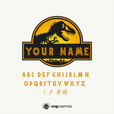 Jurassic Park logo vector svg cricut - svgcosmos