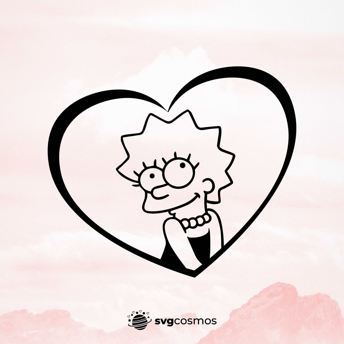 Lisa Simpson svg, Lisa Simpson Silhouette, Cartoon svg, Lisa Simpson p ...
