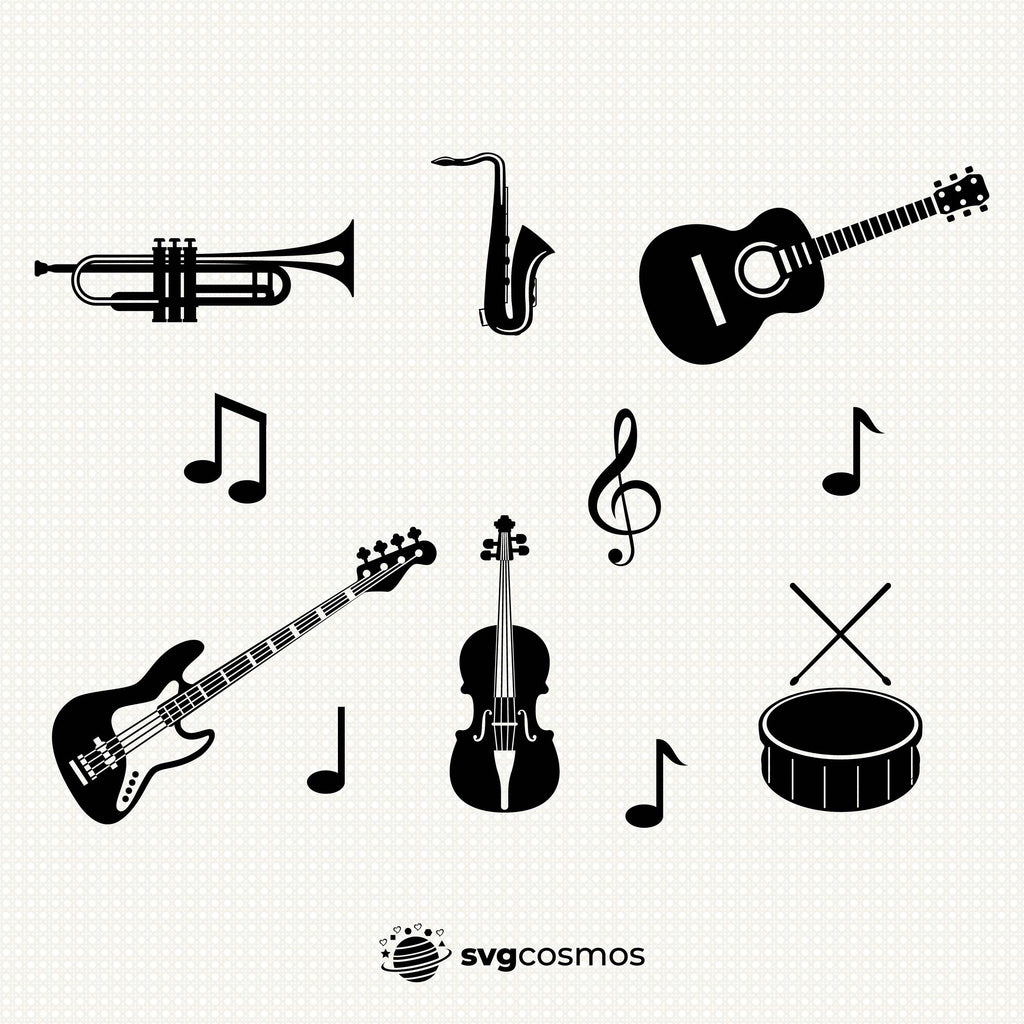 Music instruments SVG, Music instruments Clipart, Musical Svg, Guitar ...