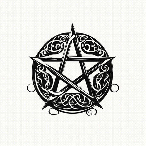 Pentacle Symbol, Pentacle svg, Pentacle png, Pentacle clipart, Pentacle Silhouette, cricut, vector, cut file, eps, dxf, Instant Download - svgcosmos