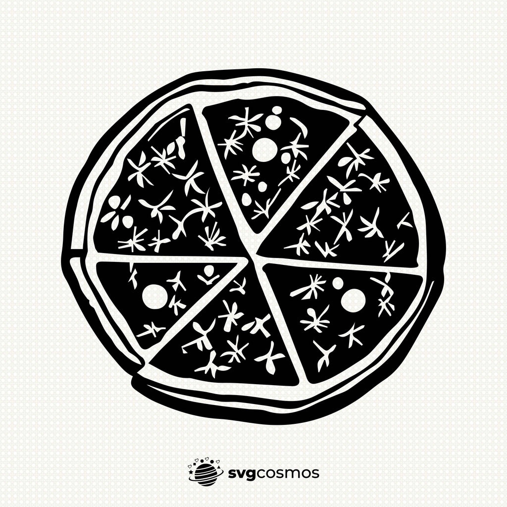 Pizza svg, Pizza Silhouette, Pizza png, Pizza clipart, Pizza vector, cricut, dxf, eps, pdf, instant download - svgcosmos