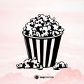 Popcorn svg clipart cricut - svgcosmos