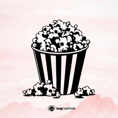 Popcorn svg clipart cricut - svgcosmos