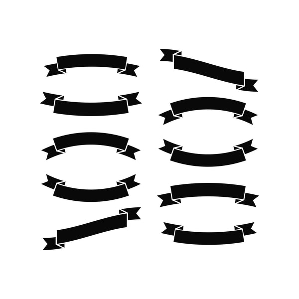 Ribbon svg, Ribbon png, Ribbon clipart, Ribbon Silhouette, Banner svg ...