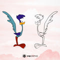 Road Runner svg, Road Runner Silhouette, Cartoon svg, Road Runner png, Road Runner clipart, Road Runner cricut, dxf, eps, pdf, instant download - svgcosmos