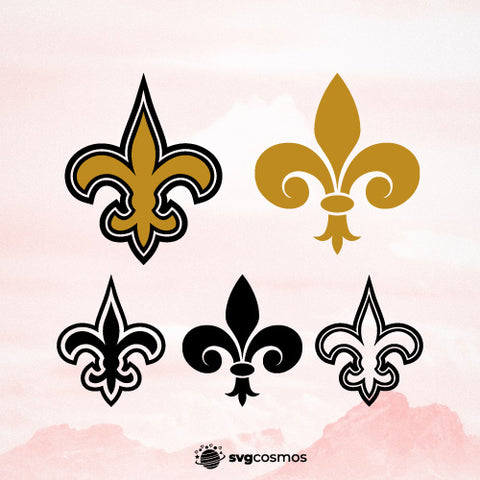 Saints Fleur svg, Saints Fleur cricut, Saints Fleur png, Saint logo, Saint svg - svgcosmos