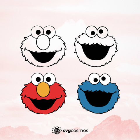 Sesame Street svg, Sesame Street Silhouette, Cartoon svg, Sesame Street png, Sesame Street clipart, Sesame Street cricut, dxf, eps, pdf, instant download - svgcosmos