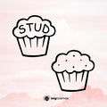 Stud Muffin svg clipart cricut - svgcosmos