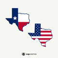 Texas state map flag svg - svgcosmos