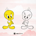Tweety svg, Tweety cricut, Tweety vector, cartoon svg- svgcosmos