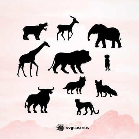 Africa animals svg, wild animals svg cricut clipart - svgcosmos